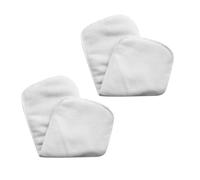 HONMEET Adult Washable Urine Pads for Incontinence 2pcs, Extra Large 19x62cm White Reusable Booster Pads for Adult Diapers, Breathable Microfiber Suitable for Elderly Men and Women
