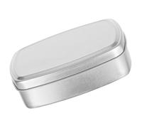 HONMEET Aluminum Soap Case 150ml Small Metal Soap Box with Lid Refillable Food-grade Square Tin 95x70x28mm for Travel Bathroom Storage