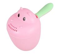 HONMEET Baby Bath Cup and Shampoo Rinse Cup for Toddlers Pink Hippo Design Bath Water Rinser with Eye Protection Suitable for Newborns and Children Bathing Safety