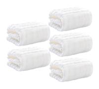 HONMEET Baby Muslin Washcloths 5pcs Extra Soft Organic Cotton Burp Cloths for Newborn Bath Feeding