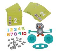 HONMEET Balance Counting Games Educational for Math Sensory Learning with Abs Plastic Balance Scale Cognitive Development and Memory Enhancement Safe Montessori Math