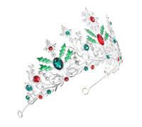 HONMEET Baroque Crown Tiara for Women and Lightweight Silver Rhinestone Bridal Headdress Elegant Wedding Queen Headpiece for Indoor and Outdoor Parties Comfortable Curve Fitting Hair