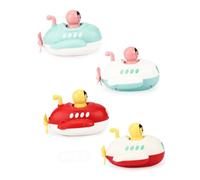 HONMEET Bath Clockwork Spring Submarine for Red Floating Bath with Fountain Water Play Safe Bathing Accessory for Fun Shower