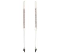 HONMEET Baume Hydrometer for Density 0-70, Specific Gravity Hydrometer, 2pcs Glass, Corrosion Resistant, Accurate Measurement for Ceramics and Food Processing