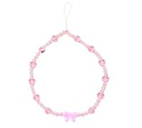 HONMEET Beaded Phone Hanging Lanyard Beaded Phone Wrist Straps for Women Wearable on Wrist Prevents Loss Resin Creative Rich and Bright