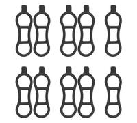HONMEET Bike Light Strap 10Pcs Silicone Three-Hole Mount Bands - Quick Installation Waterproof Bands for Taillight and Bike Light on Road and Mountain Bicycles