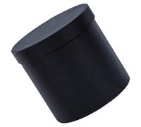 HONMEET Black Flower Bouquet Box with Cylindrical Paper Design for Flower Arrangement and Packaging, round Paperboard Box for Florist Shops and Shopping Malls, Simple and Fashion Style