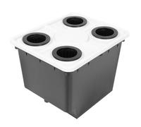 HONMEET Black Pp Vegetable Planting Bucket for Hydroponics, Stable