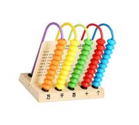HONMEET Boy Girl Creative Math Toys Wooden Abacus Bright Beads Early Learning Educational Toy