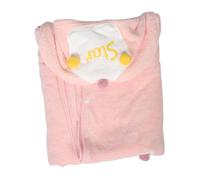 HONMEET Boy Girl Hooded Bath Towel Robe Boys and Girls Quick Dry Absorbent Bathrobe Princess Crown Star Design