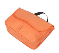 HONMEET Bright Orange Wheelchair Side Organizer Bag with Pockets for Walkers and Mobility Aids High Visibility Safety Storage for Seniors Travel and Daily Use
