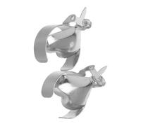HONMEET Candle Extinguisher Snuffer Heat-resistant Metal 2pcs Heart Shaped and Decorative Silver Design for Aromatherapy and Big Candles