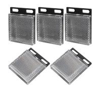 HONMEET Cats Eyes Road Reflectors Square Abs and Acrylate Material 5pcs Photoelectric Sensor Reflector Panel Board High Reflective Effect Easy Installation for Outdoor Buildings