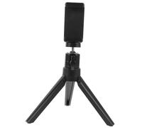HONMEET Cell Phone Tripod Stand Adjustable Angle Flexible Mini Tripod with Ball Head for Tablet Camera in Dorm Bedroom, Black Abs Metal