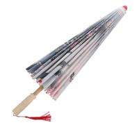 HONMEET Chinese Style Decorative Oil Paper Umbrella with Wooden Frame and Cloth Canopy, Fine Workmanship Photo Prop for Wedding Decoration and Home Display, Classic Ancient Random Color