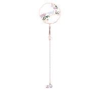 HONMEET Chinese Style Metal Bookmark with Hollow Out Design Handheld Fan Page Marker for Readers Students and Teachers for Book Decoration and Souvenirs