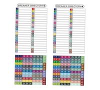 HONMEET Circuit Breaker Labels with Electrical Panel Stickers Electric Breaker Box Tags for Industrial Maintenance and Facility Management Easy Read Reusable Organization Labels