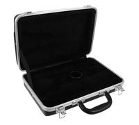 HONMEET Clarinet Hard Case with Abs Exterior and Velvet Interior, Lightweight and Precise Fit for Clarinet, Well-planned Compartments, for School and Music Performance, Black Instrument