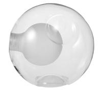 HONMEET Clear Glass Globe Lampshade Double Spherical Design with Triple Recessed Pattern for Ceiling Chandeliers Wall Sconces Dust Resistant Heat Dissipating Replacement Cover for Modern