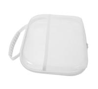 HONMEET Clear Hard Shell Travel Toiletry Organizer Bag with Zipper Closure Plastic Makeup Storage Case for Cosmetics and Small Items Medium