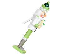 HONMEET Cm Wooden Drummer Nutcracker Green Lace Christmas Figurine