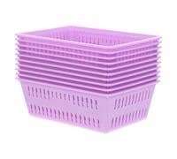 HONMEET Coin Storage Containers 10PCS Thickened Plastic Purple Hard and Sturdy for Hotel and Arcade Use
