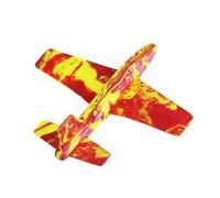 HONMEET Colorful Camouflage Throwing Airplane Model for Boys and Girls and Adults, Creative Hand-thrown Glider Toy, Funny Imitation Aircraft for Outdoor Play Random Color