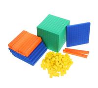 HONMEET Colorful EVA Math Cube for Three-level Decimal Teaching Blocks for Primary School Math Learning Safe Material Educational Manipulatives for Enhancing Logical Thinking and