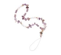 HONMEET Colorful Pebble Pearl Phone Chain Wrist Strap Anti-lost Mobile Phone Lanyard for Women Beaded Charm Hanging Rope for Smartphones Backpacks Bags and Keychains
