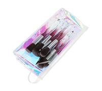 HONMEET Cosmetics Brush Crystal Makeup Brush Diamond Handle Fan for Beauty Makeup Supply