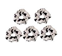 HONMEET Cow Ponytail Tie Ring Intestine Shape Hair Ring for Women Elegant Cow Pattern