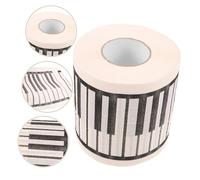 HONMEET Creative Piano Pattern Toilet Paper Roll for Music Lovers Decorative Bathroom Tissue with Whimsical Piano Prints Safe Single Roll Gift for Musicians and Enthusiasts