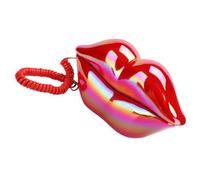 HONMEET Creative Red-Lip Dial Phone Decorative Ornament for Home Decoration with Lightweight Abs Material and Stylish Red Lips Shape, Tabletop Phone Decor Accent