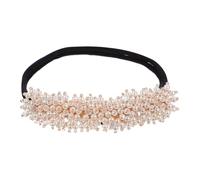 HONMEET Crystal Beaded Hair Bun Maker Pearl Hair Donut Styling Tool for Women Girls for Ballet Dance Wedding Party
