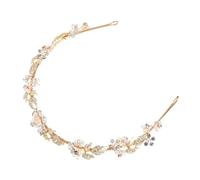 HONMEET Crystal Flower Bridal Hairband Rhinestones Elegant Wedding Headpiece Shining Hair Accessories for Brides Flower Girls for Special Occasions and Celebrations