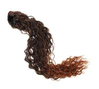 HONMEET Curly Drawstring Ponytail Wig Curly Extension for Women Vivid Hair Piece