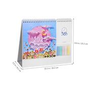 HONMEET Desk Calendar Annual Flip Monthly Planner with Artistic Design Sturdy Paper Binding Versatile for Office Classroom and Home Decor for Recording Important Dates and Gift Giving