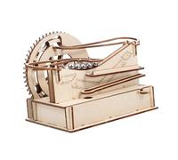 HONMEET DIY Wooden Great Wall Marble Run Puzzle Smooth Polished Bead Maze Building for Educational Dexterity and Patience Development Decoration Ornament