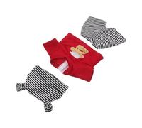 HONMEET Doll Clothes for Boys and Cute Striped Hat and Pants Outfit with Dog Pattern Gender-inclusive Doll Nursery Accessories Fit Easy-clean for Role-playing and Group Play