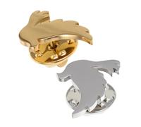 HONMEET Dove Brooch for Adults, 2pcs Metal Lapel Pins in Gold and Silver Alloy, Minimalist Bird Badge with Justice Symbol, Lightweight Charity Event Jewelry for Women