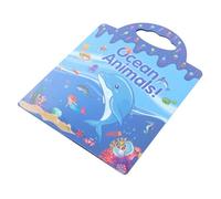 HONMEET Educational Ocean Animal Sticker Book for Ages Reusable Wall Art Stickers with Cartoon Designs Enhances Imagination Creativity and Hand-eye Coordination Non-mark Residue