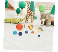 HONMEET Educational Solar System Planet Model for Abs Material Lightweight and Portable Smooth Surface Cognitive Learning Plaything for Boys and Science Teaching Aid