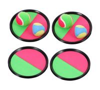 HONMEET Educational Toss and Catch Ball Game with Hand Strap Sticky Ball Paddle for Outdoor Throwing and Catching Fun Interaction for Backyard Play