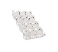 HONMEET Egg and Storage Acrylic Refrigerator 12 Grid Design for Box with Organize Protect Efficiently Eggs Kitchen Cabinets Pantry