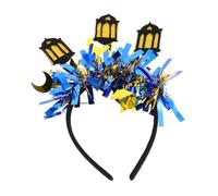 HONMEET Eid Mubarak Ramadan Headband Women's Moon and Star Hair Band for Parties Festive Headpiece Middle Eastern