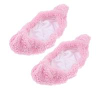 HONMEET Elastic Velvet Ice Skate Covers for Hockey and Figure Skates Plush Pink Lightweight Protective Blade Soakers Practical Gift for Skaters and Families