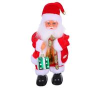 HONMEET Electric Santa Doll with Music Smooth Safe Material Christmas Party Favor Xmas Present and Festive Home Decor Easy Activation for Holiday Joy and Family Fun