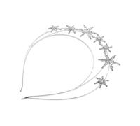HONMEET Elegant Rhinestone Star Hairband for Women and Girls Dazzling Multi-layer Crystal Crown Headwear for Bridal and Special Occasions