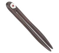 HONMEET Elegant Wooden Hair Stick with Flower Design Vintage U-shaped Hair Bun Fork for Women and Girls for Parties Weddings and Daily Wear