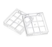 HONMEET Empty Highlighter Case 2pcs Portable Plastic Refillable Travel Cosmetic Containers for Festival Eye Makeup and Female Friends